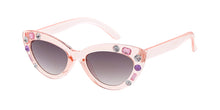 K6650G/RH Kids' Plastic Cat Eye Frame w/ Colored Rhinestones