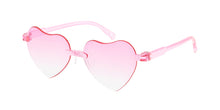 K6654HRT Kid's Plastic Heart Crystal Frame w/ Two Tone Lens