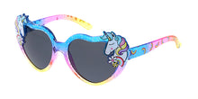 K6659HRT Kids' Plastic Heart Frame w/ Unicorn Accents