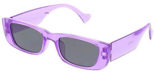 K6666G Kids' Plastic Rectangular Hipster Vintage Inspired Crystal Neon Frame