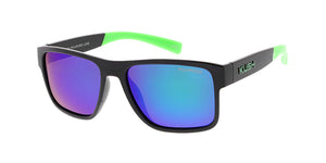 KU-POL011RV KUSH Plastic Medium Rectangular Frame w/ Polarized Color Mirror Lens