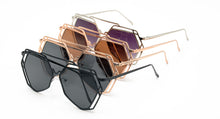 4304 Women's Metal Large Geometric Cutout Frame