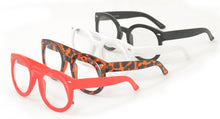 6580CLR Women's Plastic Large Round Frame w/ Clear Lens