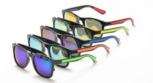 6835RV Men's Plastic Casual Classic Frame w/ Non-Slip Rubber Inserts and Color Mirror Lens