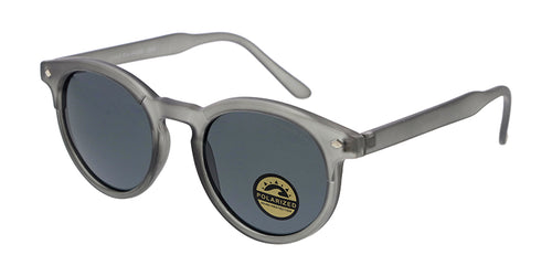POLF1027 Unisex Plastic Round Hipster Frame w/ Polarized Lens