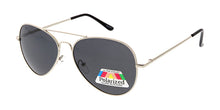 POLM3007 Unisex Metal Aviator w/ Polarized Lens