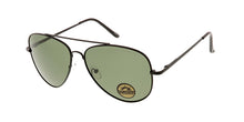 POLM3009 Unisex Metal Large Aviator w/ Polarized Lens