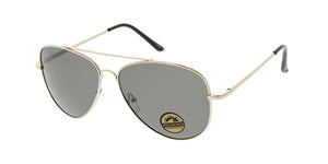 POLM3009 Unisex Metal Large Aviator w/ Polarized Lens