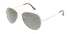 POLM3010RV Unisex Metal Aviator w/ Polarized Color Mirror Lens