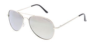 POLM3010RV Unisex Metal Aviator w/ Polarized Color Mirror Lens