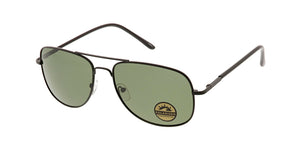 POLM3012 Unisex Metal Square Aviator w/ Polarized Lens