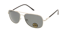 POLM3012 Unisex Metal Square Aviator w/ Polarized Lens