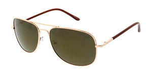 POLM3013RV Men's Casual Metal Frame w/ Color Mirror Polarized Lens