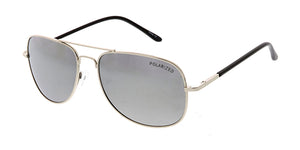 POLM3013RV Men's Casual Metal Frame w/ Color Mirror Polarized Lens