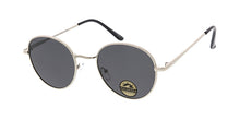 POLM3020 Unisex Metal Medium Round Classic Hipster Frame w/ Polarized Lenses