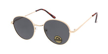 POLM3020 Unisex Metal Medium Round Classic Hipster Frame w/ Polarized Lenses