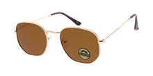 POLM3021 Unisex Metal Medium Classic Rounded Square Hipster Frame w/ Polarized Lenses