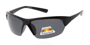 POLS2012 Men's Sport Plastic Half Frame w/ Polarized Lens