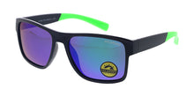 POLS2024 Men's Casual Plastic Rectangular Frame w/ Polarized Color Mirror Lens