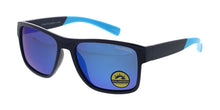POLS2024 Men's Casual Plastic Rectangular Frame w/ Polarized Color Mirror Lens