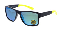 POLS2024 Men's Casual Plastic Rectangular Frame w/ Polarized Color Mirror Lens