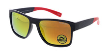 POLS2024 Men's Casual Plastic Rectangular Frame w/ Polarized Color Mirror Lens