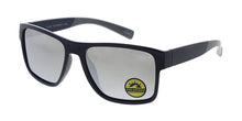 POLS2024 Men's Casual Plastic Rectangular Frame w/ Polarized Color Mirror Lens