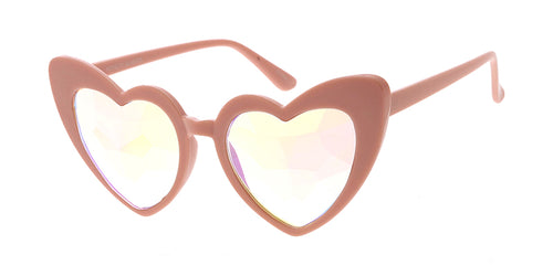 PT641 Women's Plastic Heart Frame w/ Kaleidoscope Lens
