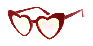 PT641 Women's Plastic Heart Frame w/ Kaleidoscope Lens