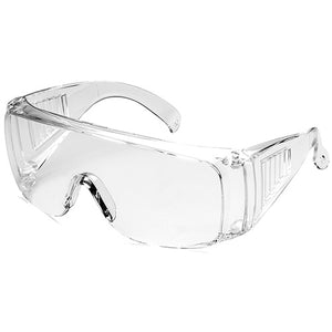[12-PACK] SG001 Vented Reusable Fit Over Safety Glasses w/ Anti-Fog Coating