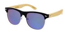WD008/RV Unisex Combo Clubber Bamboo Temples w/ Color Mirror Lens