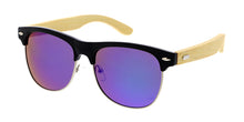WD008/RV Unisex Combo Clubber Bamboo Temples w/ Color Mirror Lens