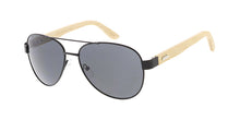 WD013 Unisex Metal Standard Aviator Frame w/ Bamboo Temples